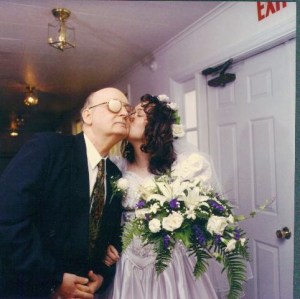 My dad, on my wedding day (obviously)