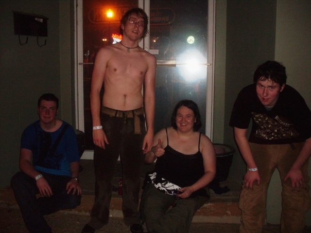 This "after" photo suggests just how hot and sweaty and totally awesome it was to see BTBAM from the very front of the TINY New Brookland Tavern