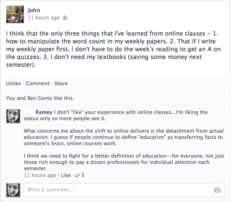 My friend John & I had this discussion this morning.  Well, it wasn't much of a discussion since this is all we said. But it got me thinking ....